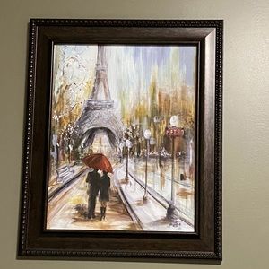 Framed Paris themed photo